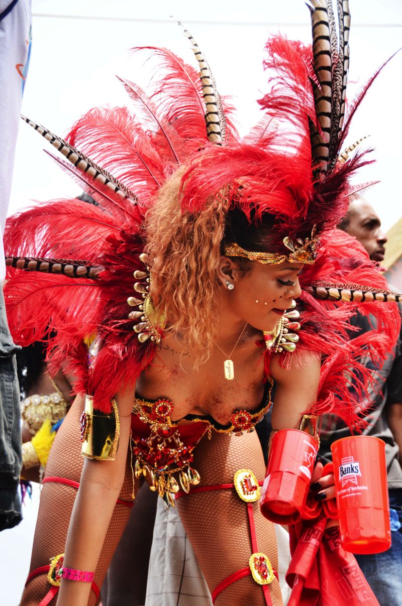 Rihanna зажигает на карнавале на Барбадос (фото + видео) .