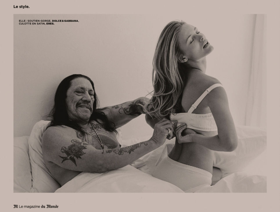 Danny Trejo Sex Shots - Edita Vilkeviciute & Danny Trejo, by Bruce Weber - Alrincon.com