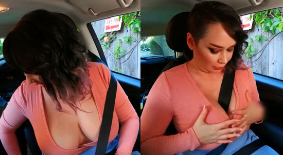 Big Tits Seatbelt